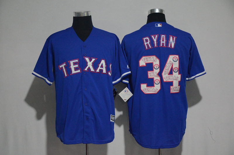2017 MLB Texas Rangers #34 Ryan Blue Fashion Edition Jerseys->toronto blue jays->MLB Jersey